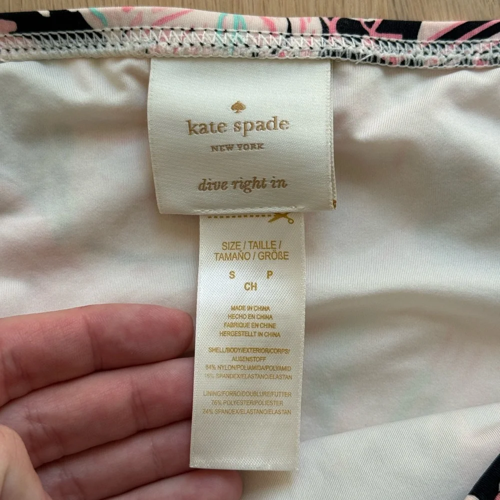 Kate‎ Spade Palm Print Harbour Island Bikini Set: Top is LARGE, Bottom is SMALL